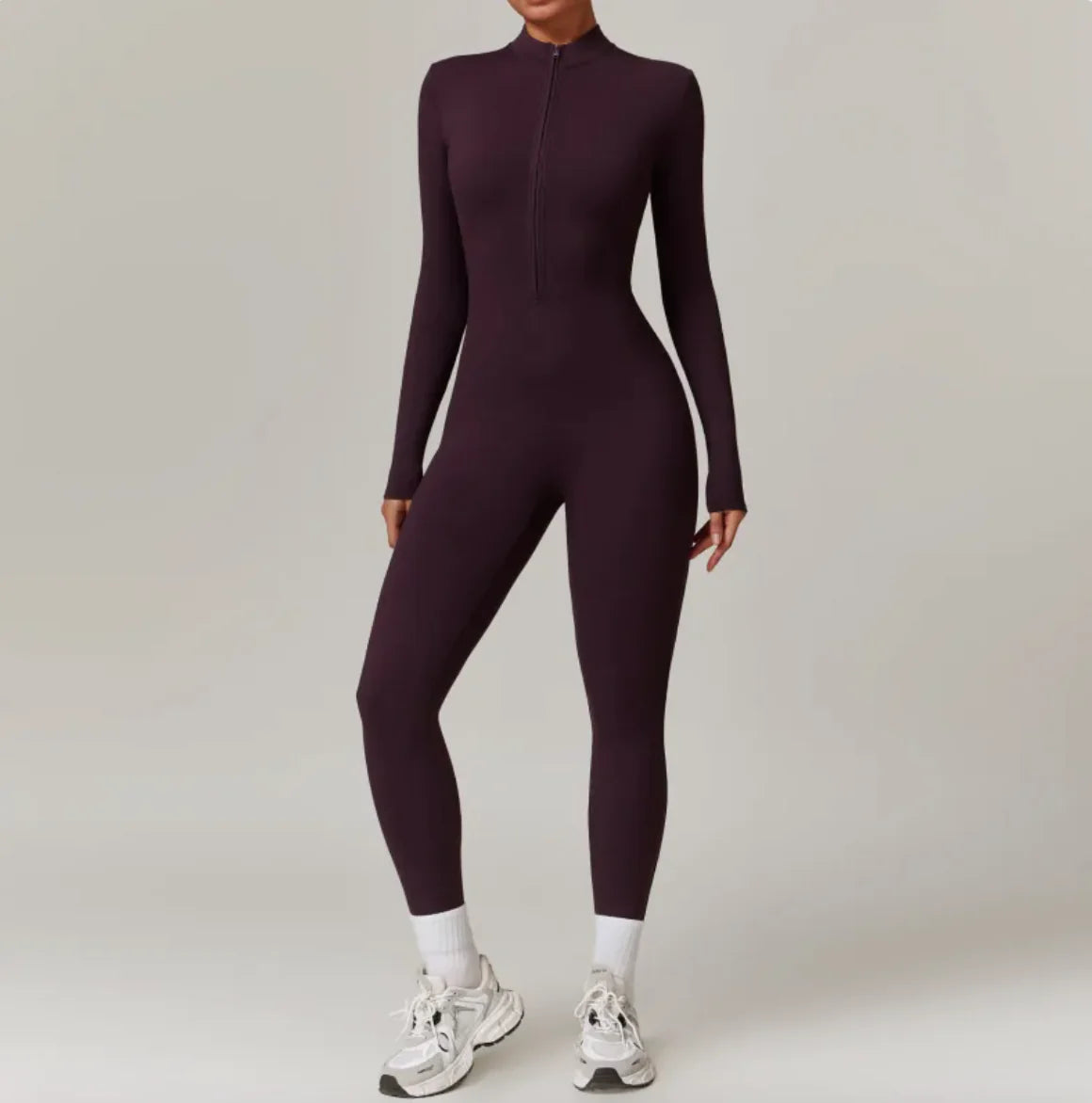 Women's Warm Zipper Yoga Jumpsuit